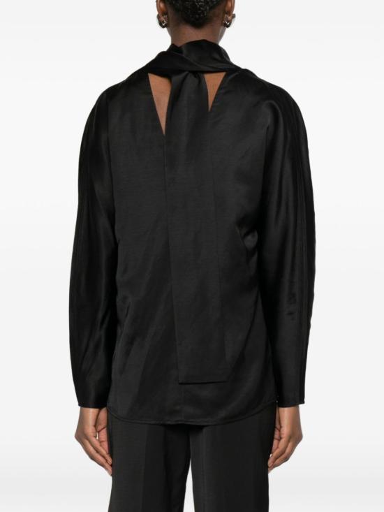  토템 블라우스 긴팔  블랙 - TOTEME