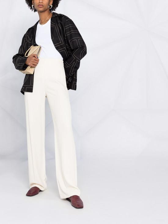  토템 민소매 티셔츠 유기농 면 탱크탑 화이트 - TOTEME