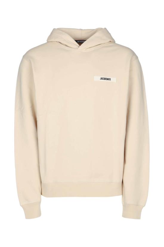  자크뮈스 후드 티셔츠 르 후디 그로스 그레인 후디 베이지