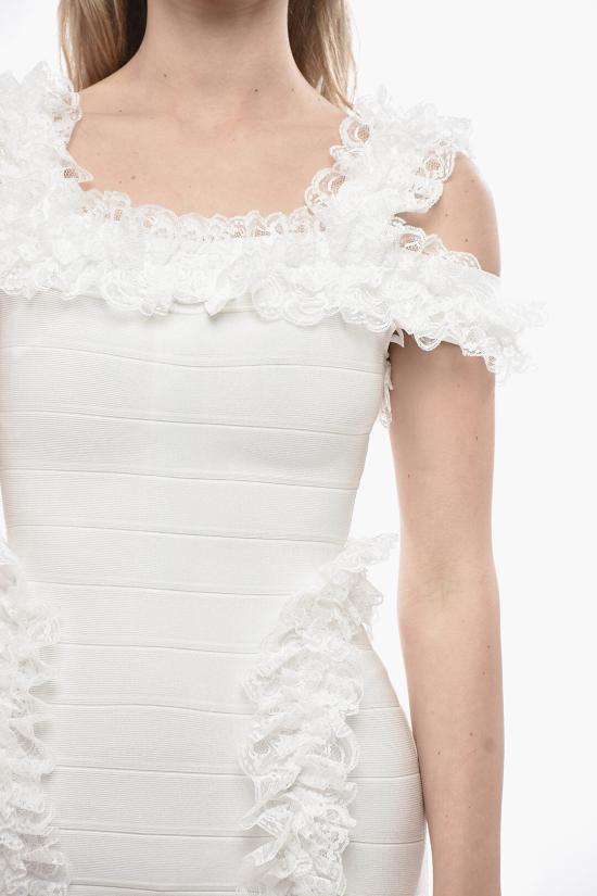  셀프 포트레이트 숏 원피스 SS25CK009SW WHITE White - SELF PORTRAIT