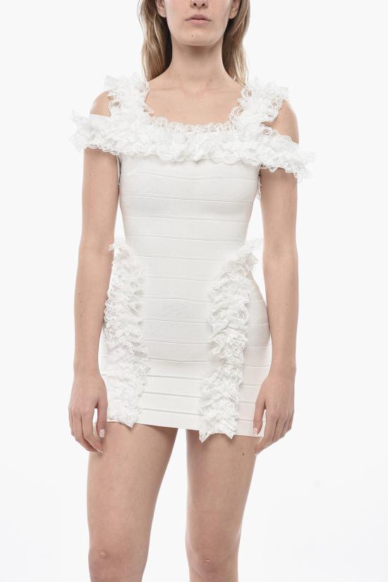  셀프 포트레이트 숏 원피스 SS25CK009SW WHITE White - SELF PORTRAIT