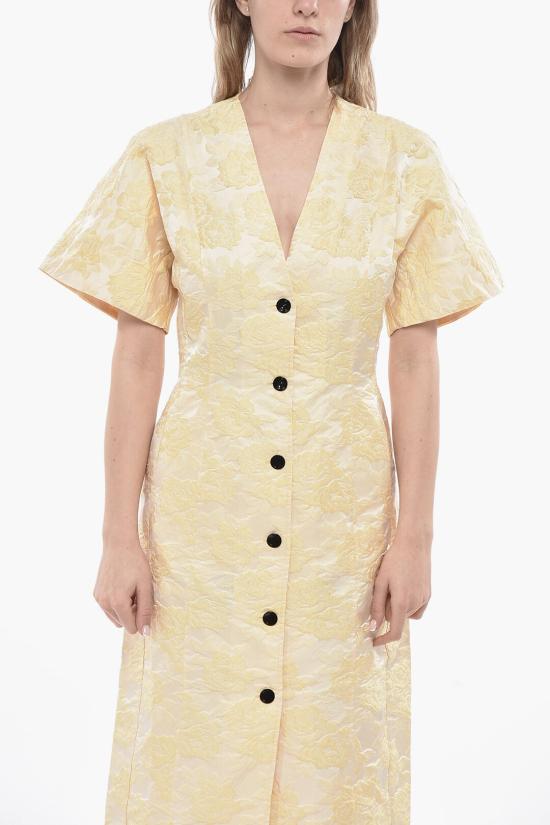  가니 롱 원피스 F9402302 Yellow - GANNI