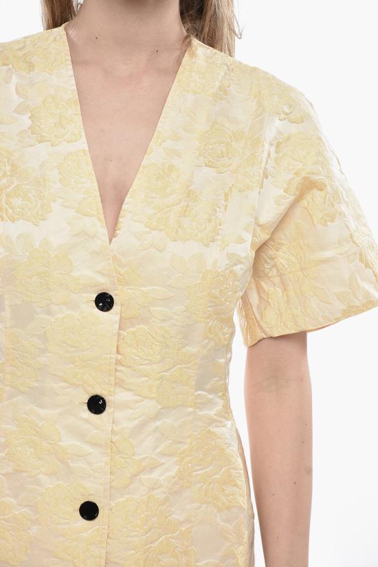  가니 롱 원피스 F9402302 Yellow - GANNI