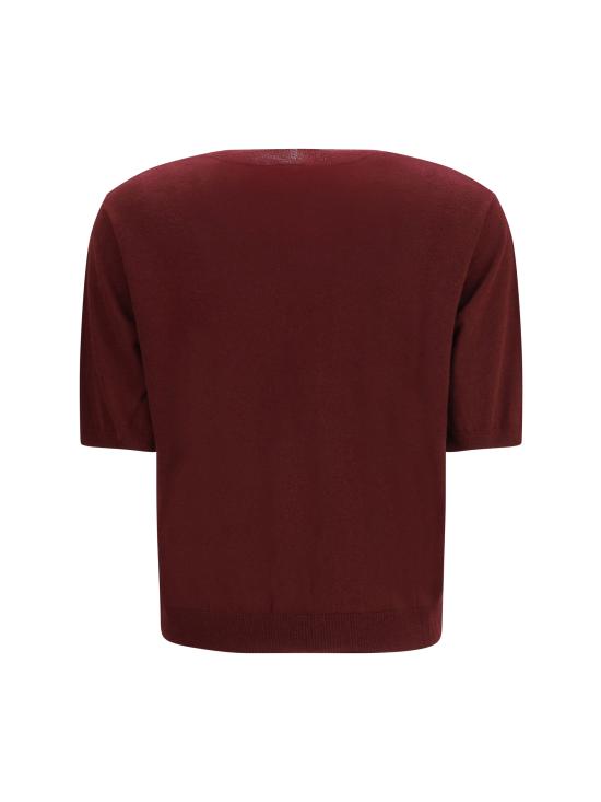 26SS 위켄드막스마라 반팔 티셔츠 2615361011600 006 BORDEAUX - WEEKEND MAX MARA