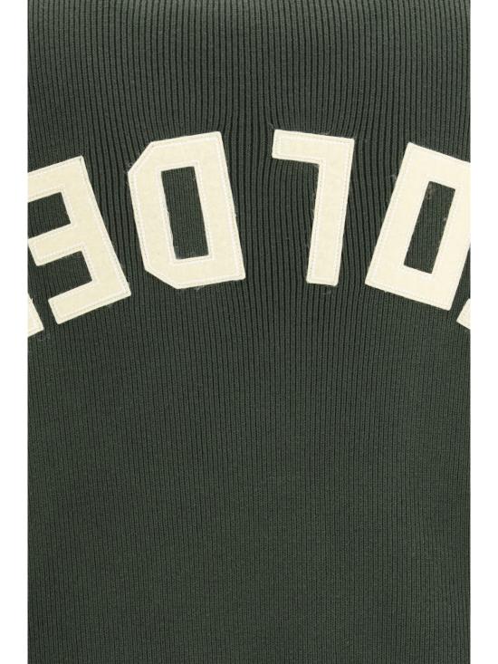 26SS 골든구스 Golden 레터링 밀리터리 크루넥 스웨터 GMP00841P001972 35674 GREEN - GOLDEN GOOSE