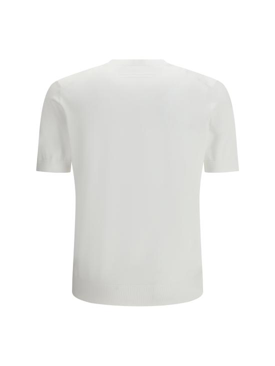 26SS 에르메네질도제냐 반팔 티셔츠 E8C90A7C10N01 001 WHITE - ERMENEGILDO ZEGNA