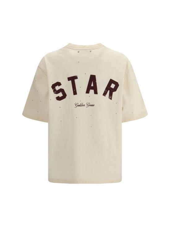 26SS 골든구스 반팔 티셔츠 GUP01873P002421 11616 CREAM - GOLDEN GOOSE