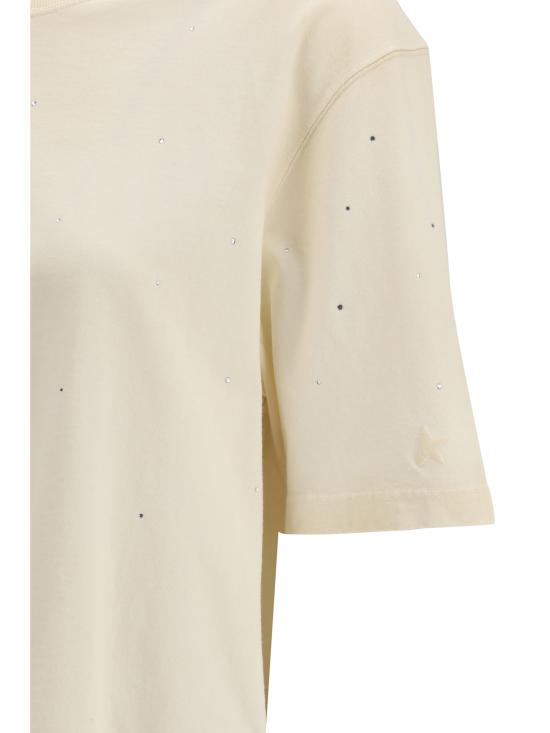 26SS 골든구스 반팔 티셔츠 GUP01873P002421 11616 CREAM - GOLDEN GOOSE