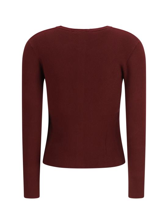 26SS 위켄드막스마라 후드 티셔츠 2615341031600 006 BORDEAUX - WEEKEND MAX MARA