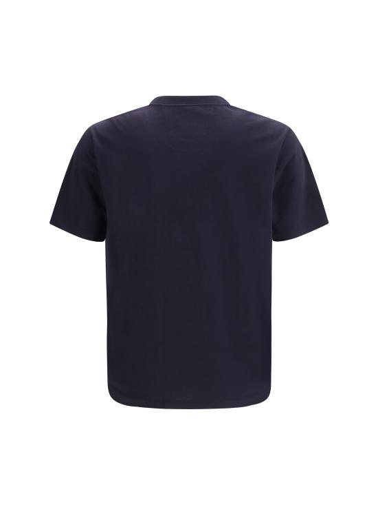 26SS 씨피 컴퍼니 저지 30/1 숏슬리브 로고 라벨 티셔츠 RCCMTS723A005100W 888 BLUE - C.P. COMPANY