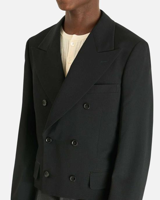  꼼데가르송 자켓 Comme Des Garçons 더블 브레스티드 크롭 재킷 - COMME DES GARCONS