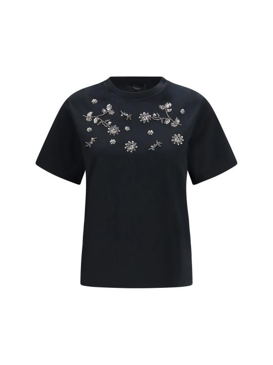 26SS 위켄드막스마라 반팔 티셔츠 2615971061600 004 BLACK