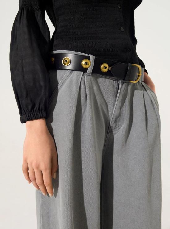  Cotélac 레귤러 벨트 카보숑 장식이 있는 코텔락 가죽 - OTHER BRANDS