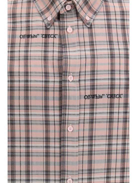 26SS 오프화이트 긴팔 셔츠 44XGE04MS26F001680 6080 PINK - OFF WHITE