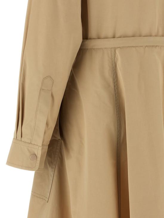  몽클레어 미디 원피스 Moncler Chemisier 드레스 베이지 - MONCLER