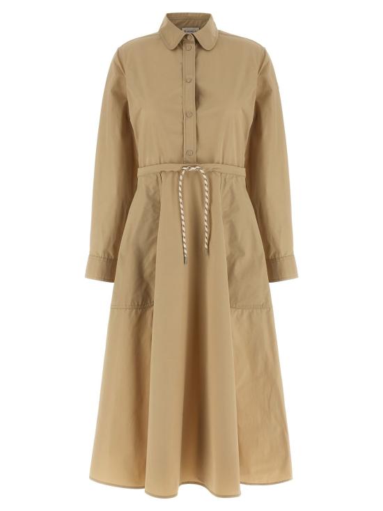  몽클레어 미디 원피스 Moncler Chemisier 드레스 베이지