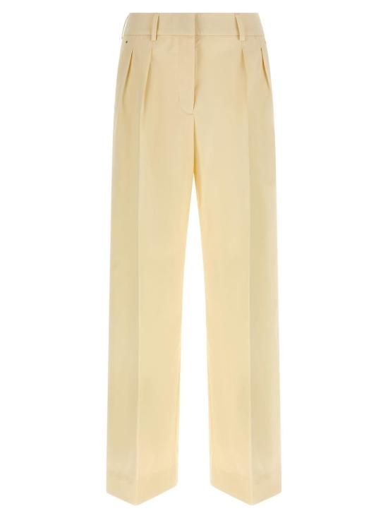  몽클레어 스트레이트 팬츠 테일러드 팬츠 베이지