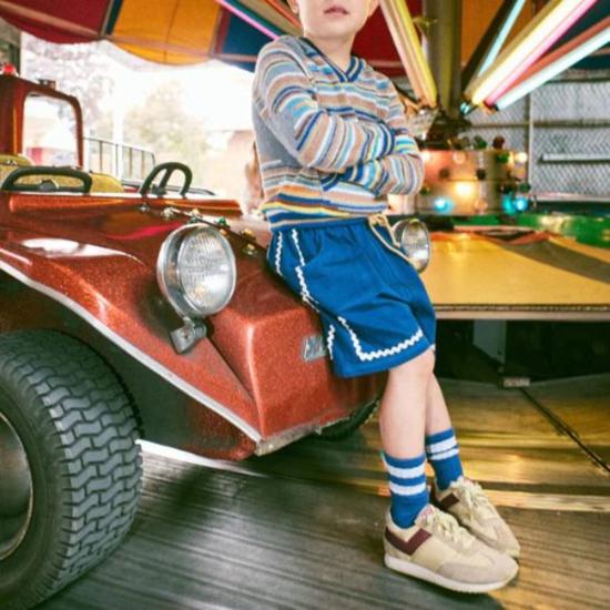  [키즈] 미샤 앤 퍼프 쇼츠/버뮤다 키즈 미샤 & 퍼프 릭랙 캠프 쇼트 블루 리본 - MISHA & PUFF