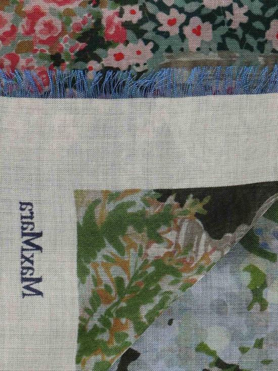  막스마라 머플러/스카프 프린트 스카프 화이트 아이보리 - MAX MARA