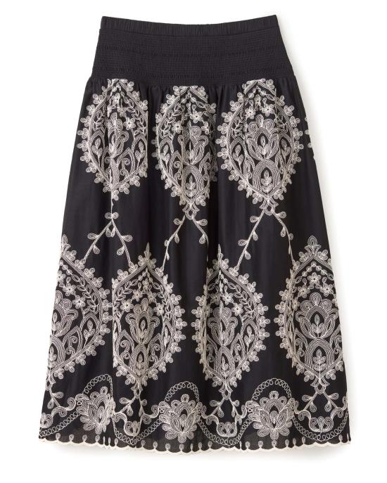  카르톨리나 미디 스커트 Cartolina Georgia  느와르 - CARTOLINA