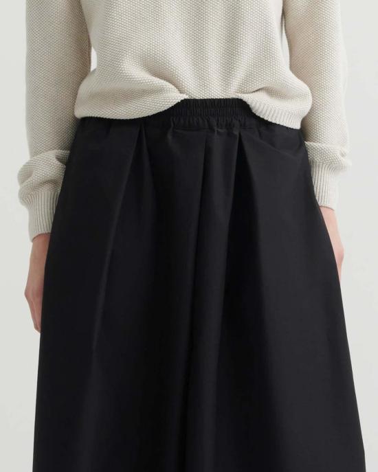  코우토우 크롭 팬츠 카우토우 퀼로트 팬츠 블랙 - KOWTOW