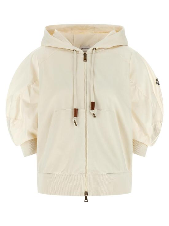  몽클레어 스웨터 후드티 화이트