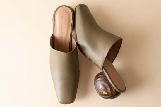  후마 블랑코 뮬/슬리퍼 미나 힐드 뮬 올리브 - HUMA BLANCO