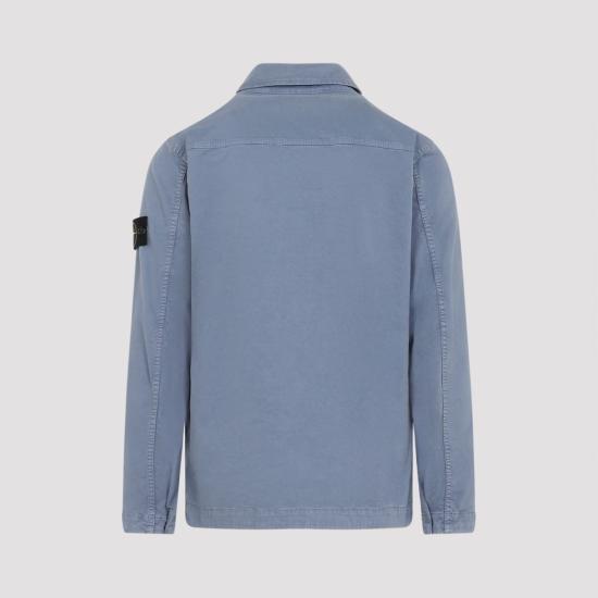  스톤 아일랜드 긴팔 셔츠 에어 포스 블루 셔츠 - STONE ISLAND