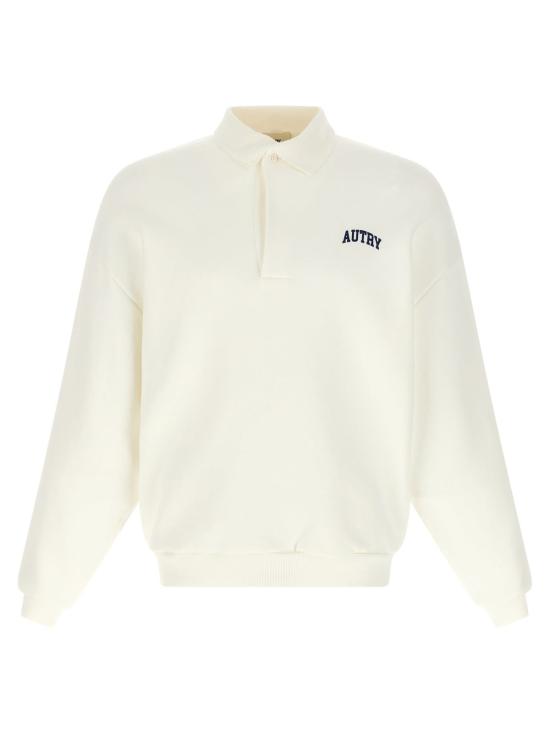  오트리 폴로 티셔츠 칼리지 폴로 셔츠 화이트