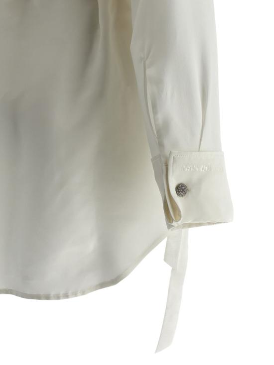  발렌시아가 탑 랩 셔츠 화이트 - BALENCIAGA