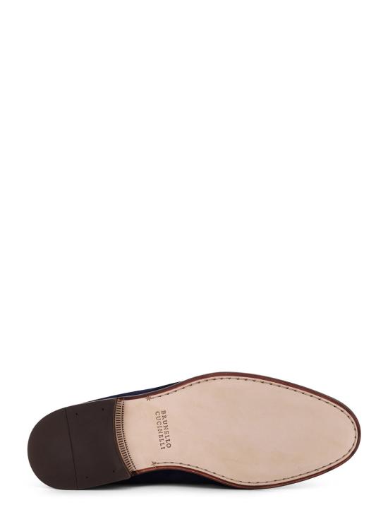  브루넬로 쿠치넬리 로퍼 Brunello Cucinelli 스웨이드  블루 - BRUNELLO CUCINELLI