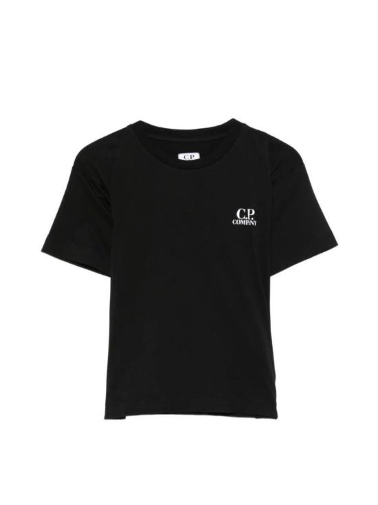  [키즈] 씨피 컴퍼니 티셔츠 C.P. 회사 로고가 있는 아동용 티셔츠 (검정색)