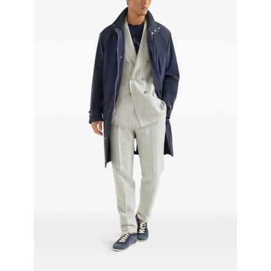  브루넬로 쿠치넬리 반팔 티셔츠 티셔츠 블루 - BRUNELLO CUCINELLI