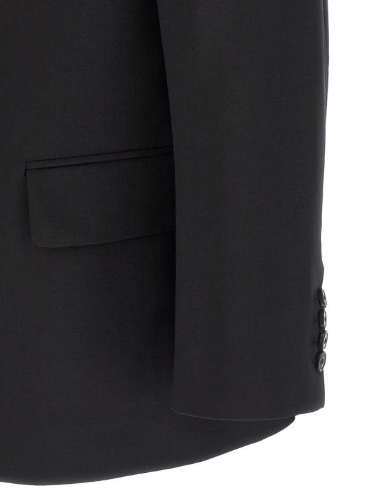  드리스 반 노튼 수트 자켓 Dries Van Noten 보이저 블레이저 블랙 - DRIES VAN NOTEN
