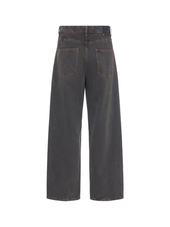  골든구스 데님 팬츠 골든 구스 Ms Pant Cory 루즈핏 스케이트 진 블랙 - GOLDEN GOOSE