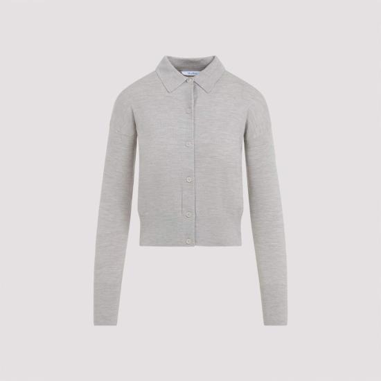  막스마라 스웨터 막스 마라 메데올라 니트 폴로  세이블 멜란지 - MAX MARA