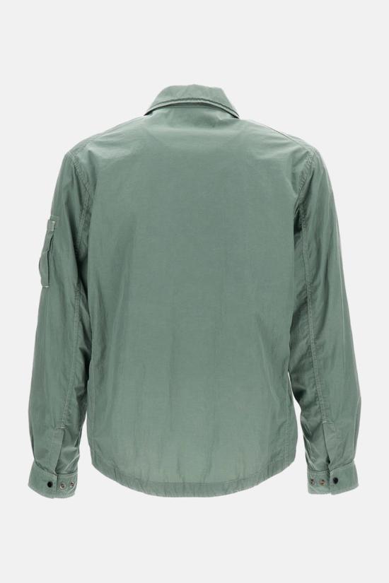  씨피 컴퍼니 자켓 C.P. 컴퍼니 크롬 R 지퍼 렌즈 오버셔츠 그린 - C.P. COMPANY