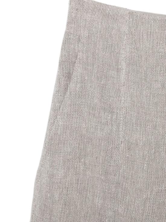  엠포리오 아르마니 스트레이트 팬츠 린넨 팬츠 그레이 - EMPORIO ARMANI