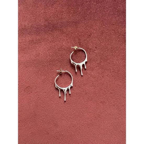  Océanne 이어링 오세안느 드립  (스테인리스 스틸 스터드): 실버 - OTHER BRANDS