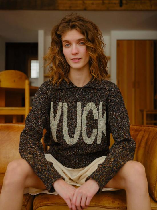  디겐 스웨터 데겐 웩 칼라  보이드 - DEGEN