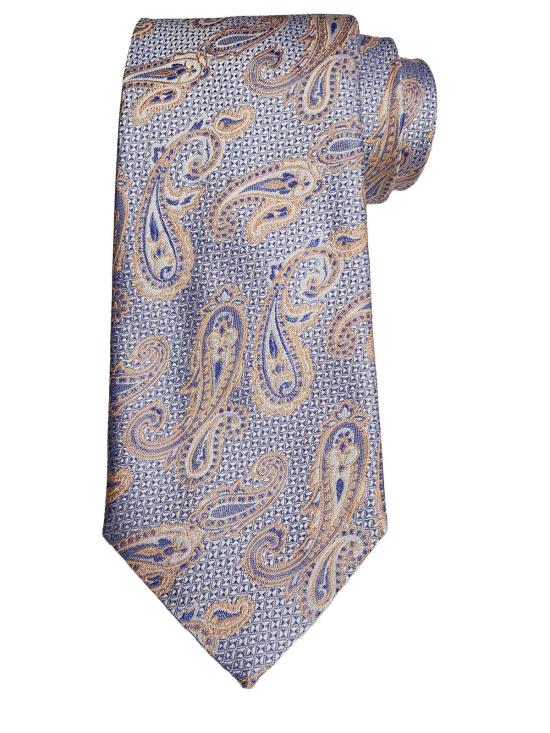  에트로 넥타이 Etro 자카드 페이즐리 실크 타이 블루