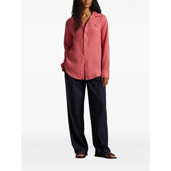  랄프 로렌 탑 셔츠 레드 - RALPH LAUREN