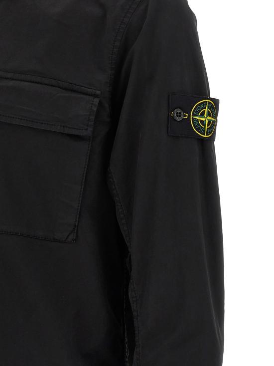  스톤 아일랜드 자켓 1200013 오버셔츠 블랙 - STONE ISLAND