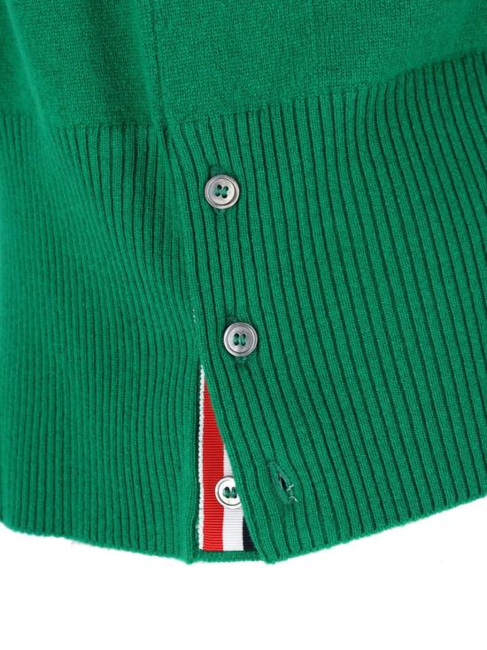  톰브라운 가디건 톰 브라운 4 바 카디건 그린 - THOM BROWNE