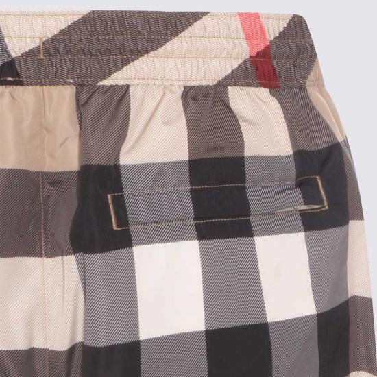  버버리 스윔팬츠 복서 비치웨어 수영 반바지 베이지 - BURBERRY