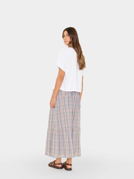  시레나 롱 스커트 블루 바이유 알렉시아 - XIRENA