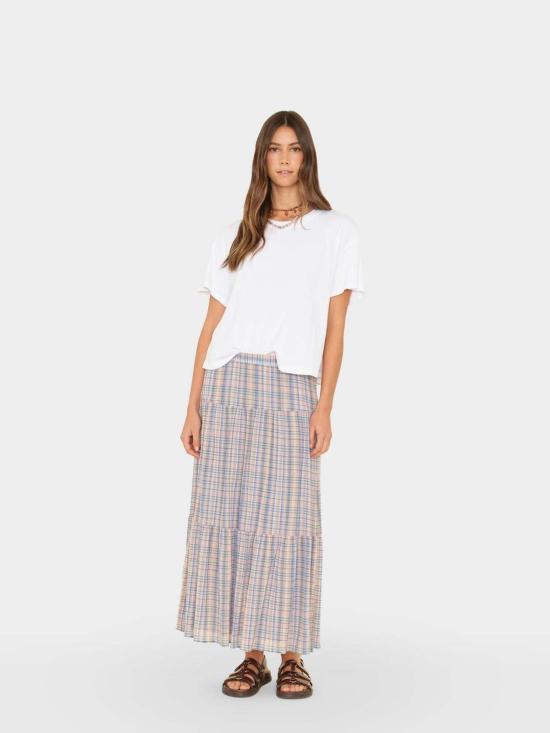  시레나 롱 스커트 블루 바이유 알렉시아