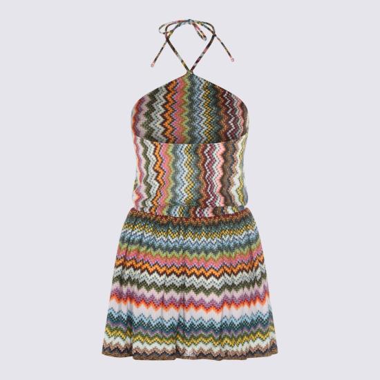  미소니 점프수트 미쏘니 멀티컬러 비스코스  멀티/다크 베이스 - MISSONI