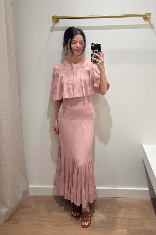  짐머만 블라우스 지머만 루나 플리츠 프릴 탑 - ZIMMERMANN