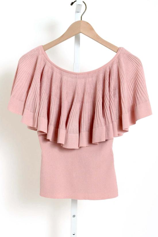  짐머만 블라우스 지머만 루나 플리츠 프릴 탑